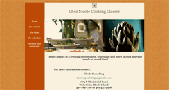 Desktop Screenshot of cheznicolecookingclasses.com